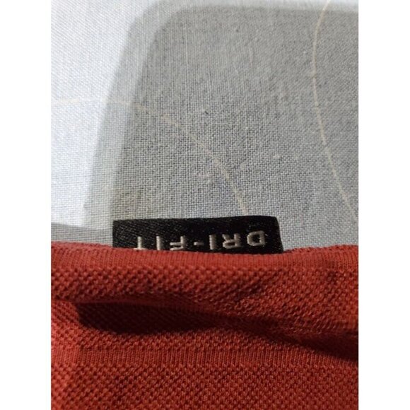 Nike Golf Dri-Fit Mens Polo Shirt Size L Red Polyester Spandex - Picture 4 of 8